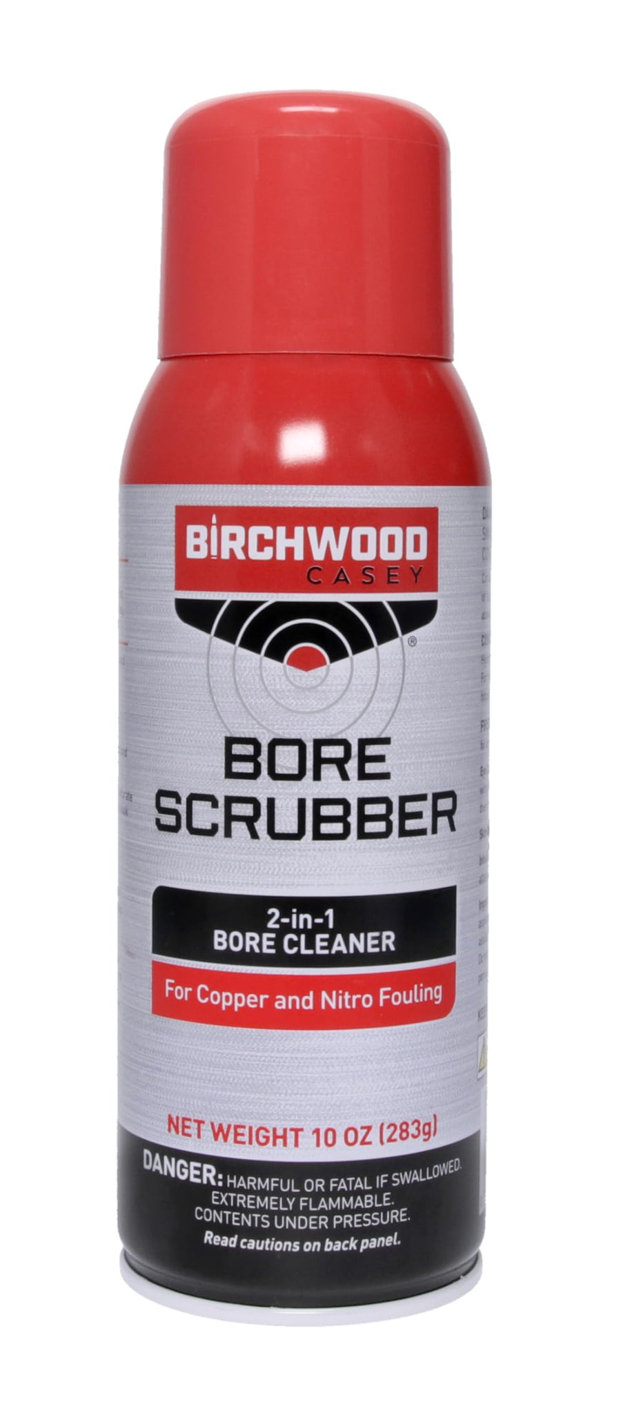 BIRCHWOOD CASEY 2-in-1 Bore Scrubber Cleaner Gun Solvent for Removing Carbon, Powder, Copper, Lead & Plastic Wad Residue, 11.5oz Foaming Gel