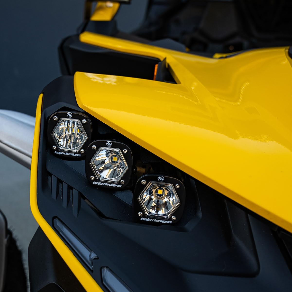 Baja Designs Unlimited Triple S1 LED Headlight Kit for Can-Am Maverick R UTV
