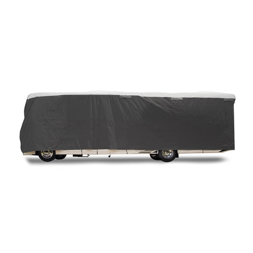 Camco 40-42-Ft Class A RV Cover ULTRAGuard - Features Zipper Entry Doors & Covered Air Vents - Crafted of Premium Spunbond Polypropylene - Includes Storage Bag for RV Storage and Organization (45737)