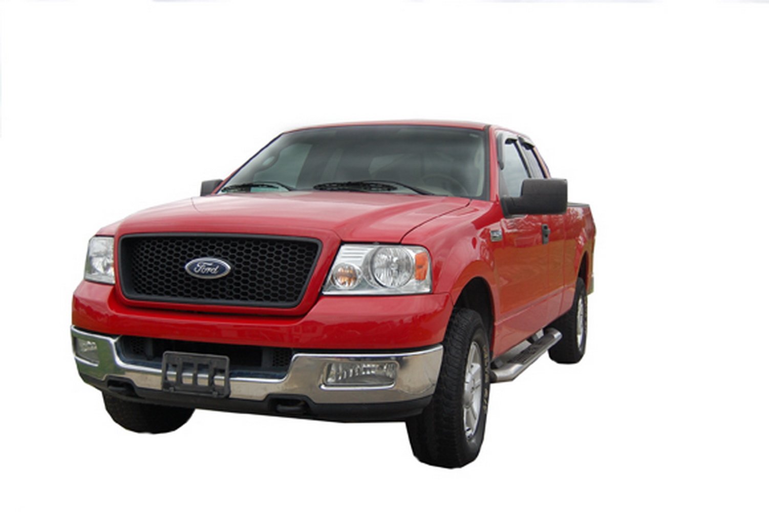 Auto Ventshade Outside Mount Rain Guards [AVS] For 2004 - 2014 Ford F-150, SUPERCAB ONLY | Window Vent Visors, 4 pcs. - Smoke | 94738