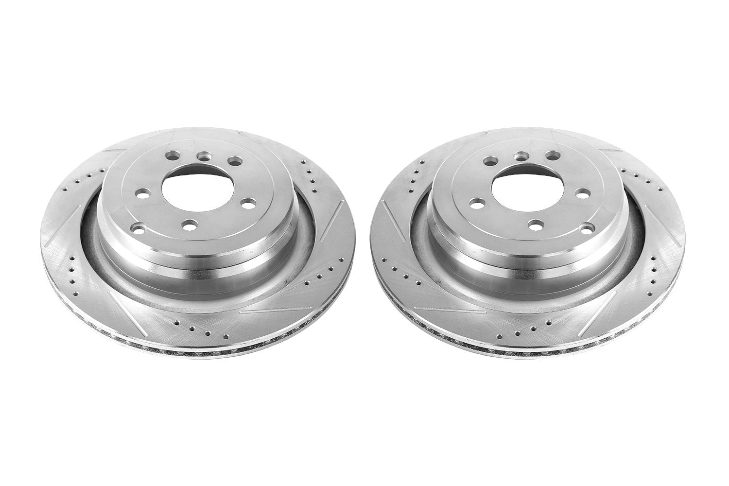 Power Stop Rear EBR1045XPR Drilled and Slotted Evolution Rotor (Pair) For Land Rover Range Rover 2006-2012/Land Rover Range Rover 2006-2012 [Vehicle Specific]
