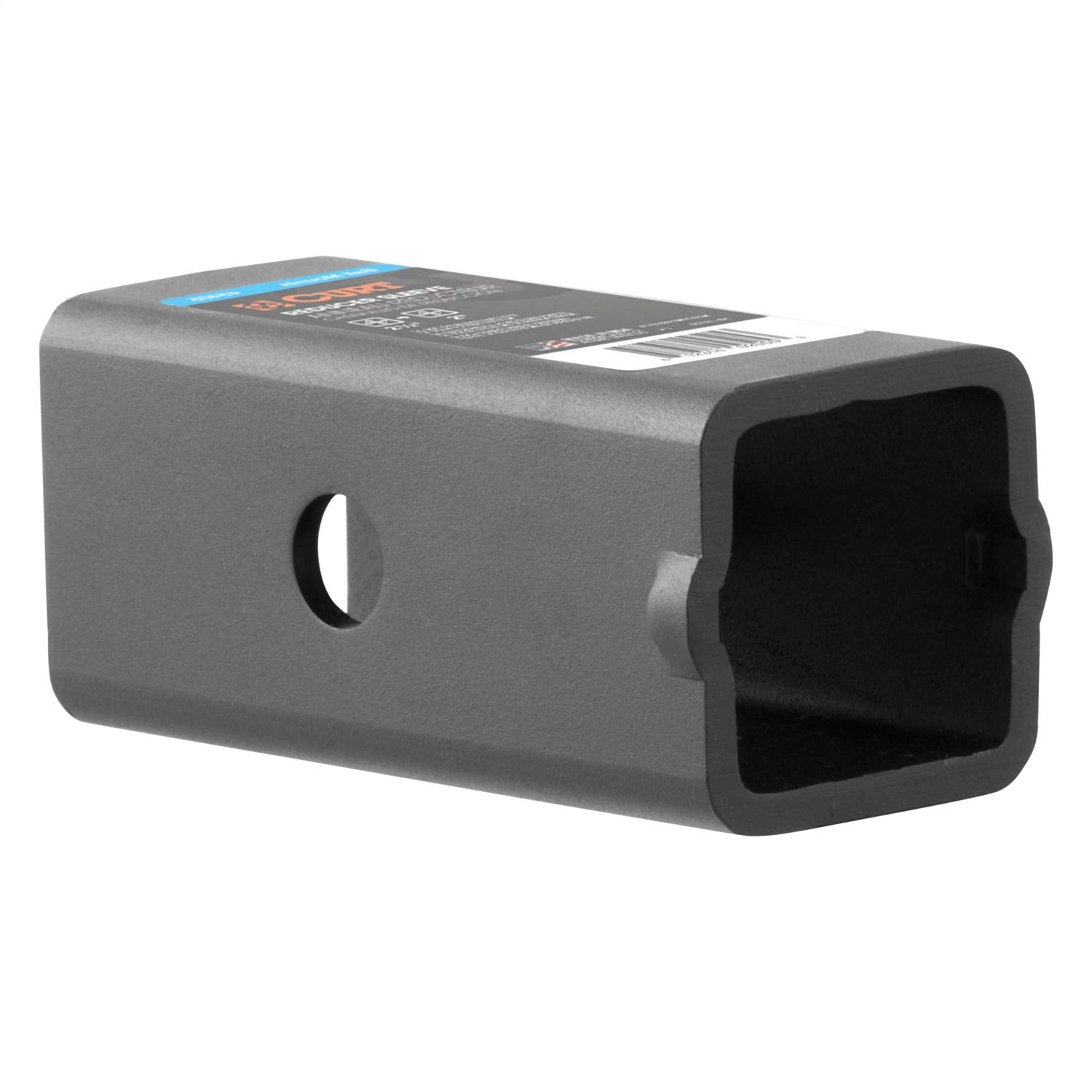 CURT Trailer Hitch Receiver Adapter Reducer Sleeve, 2-1/2 to 2-Inch, Carbide Black Powder Coat 45405