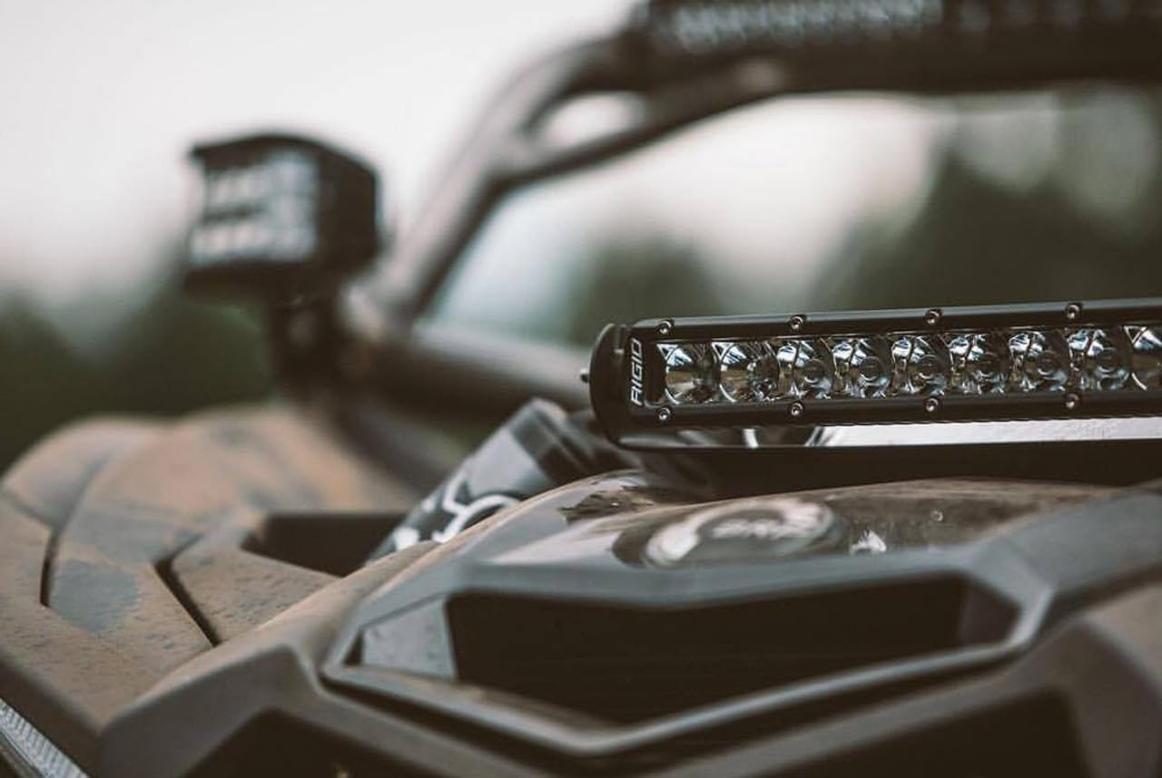 Single Row RIGID - Series PRO 6" SPOT Midnight (Blacked Out Circuit Boards and Chrome Reflectors)