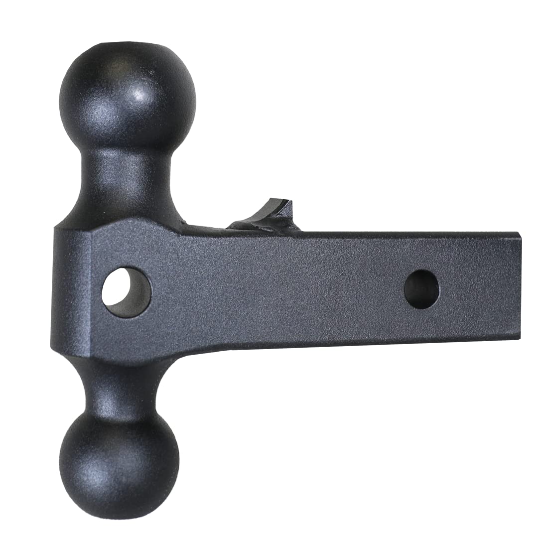GEN-Y Hitch for Dual Ball Mount Standard 2" Receiver, 12" Shank Length, 2-5/16" & 2" Ball Sizes with Pintle Saddle, 16,000 LBS Towing Capacity, 2,000 LB Tongue Weight