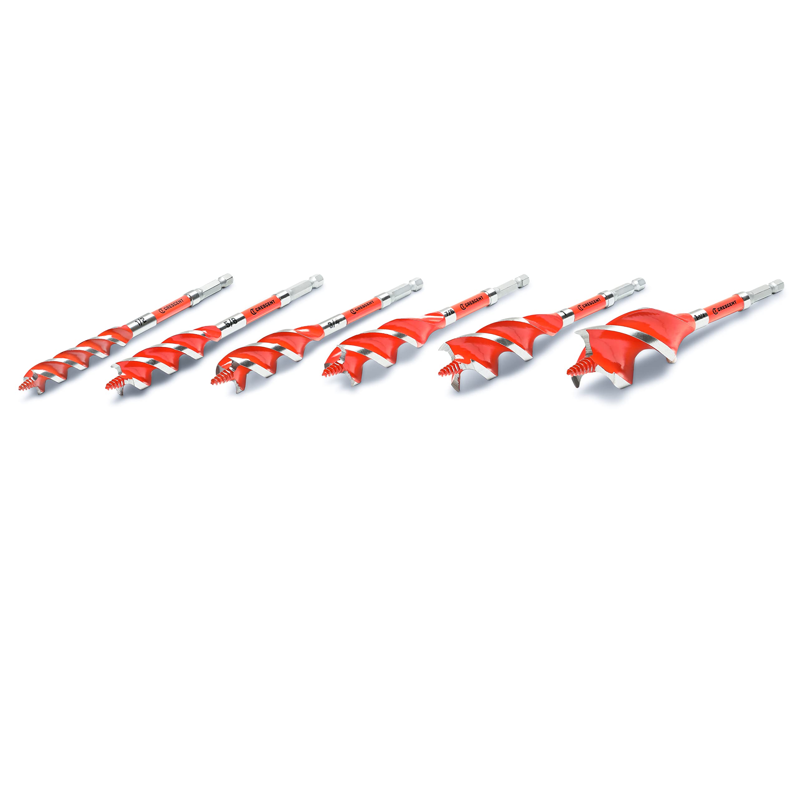 6 Piece Crescent High Speed Auger Set - 6.25" | CDSASET-6