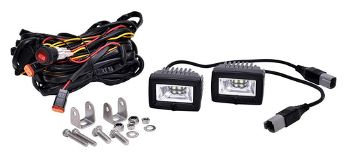 KC HiLiTES 2-Light System 328 C-Series C2 LED - 20W Flood Beam
