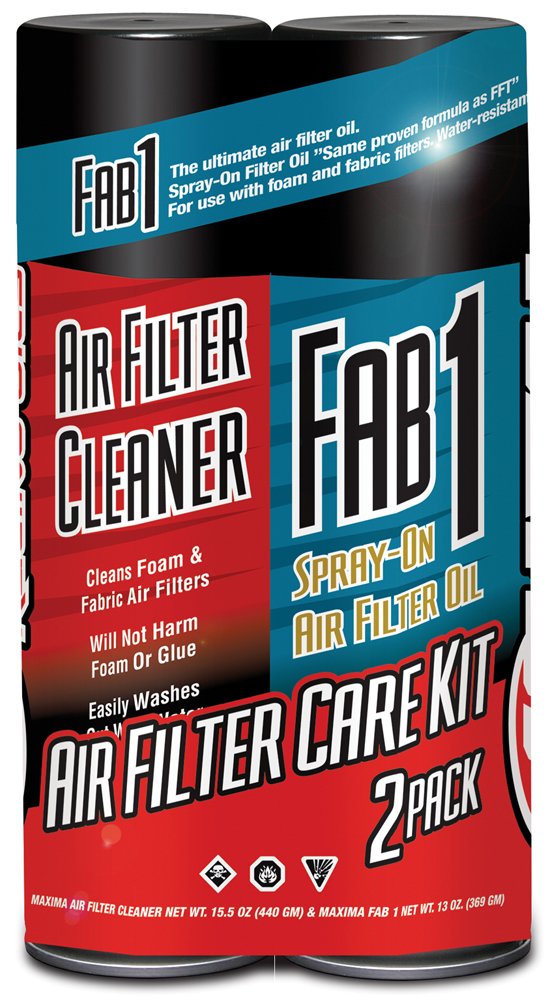 Maxima Racing Oils Aerosol Air Filter Maintenance Combo Kit, (Pack of 2)