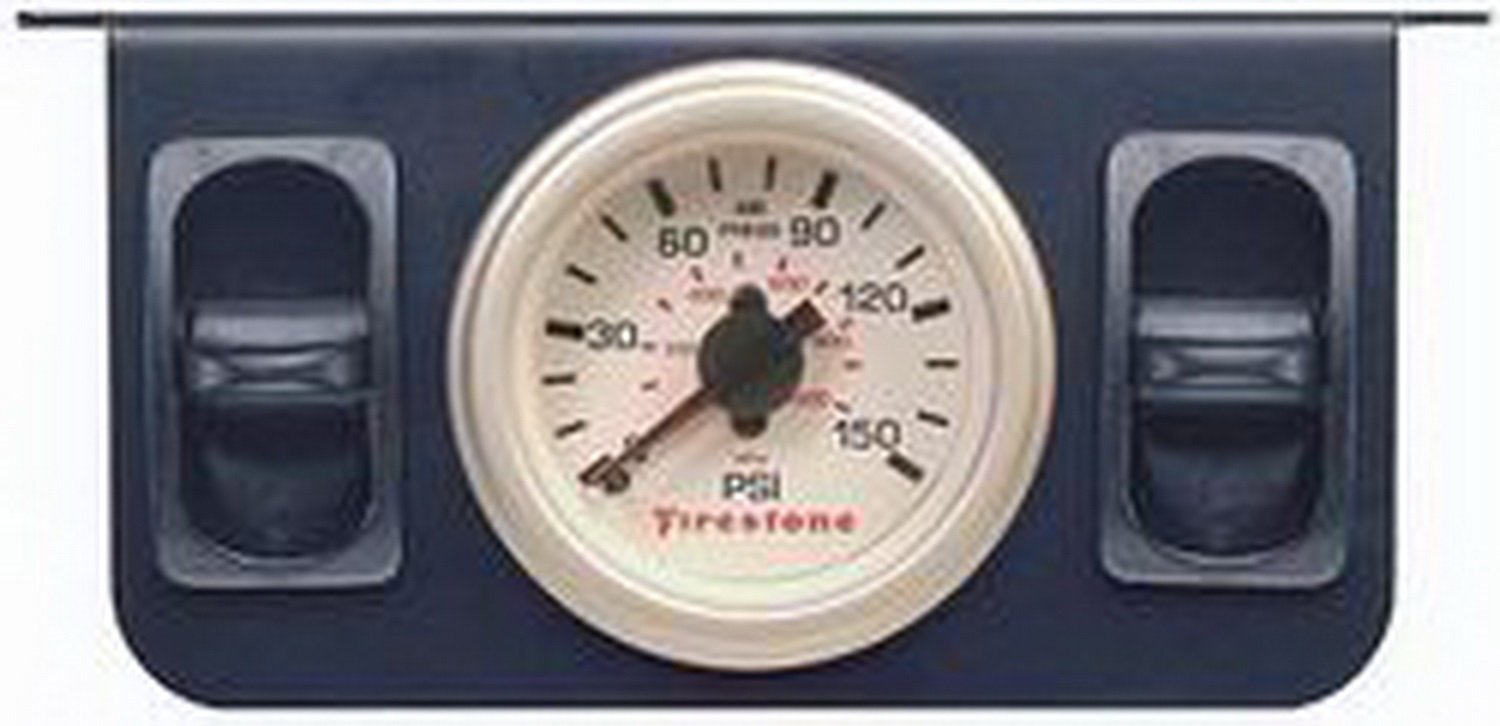 Dual Gauge Firestone 2260 White Metal