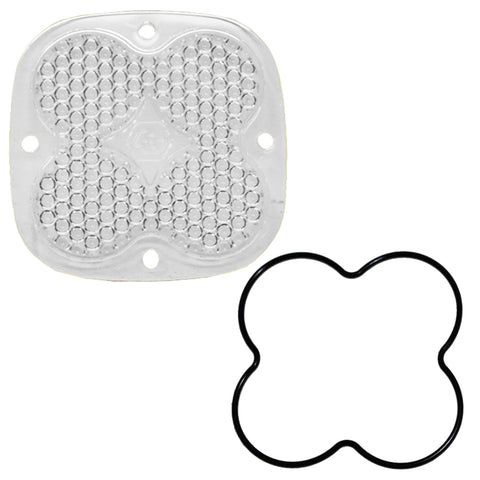 LED Lens Kit Baja Designs Squadron (Pro and Sport), 1 Pack (Work/Scene; Clear Lens)