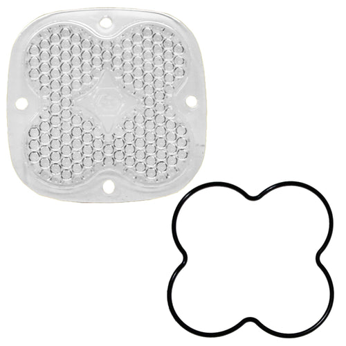 LED Lens Kit Baja Designs Squadron (Pro and Sport), 1 Pack (Work/Scene; Clear Lens)