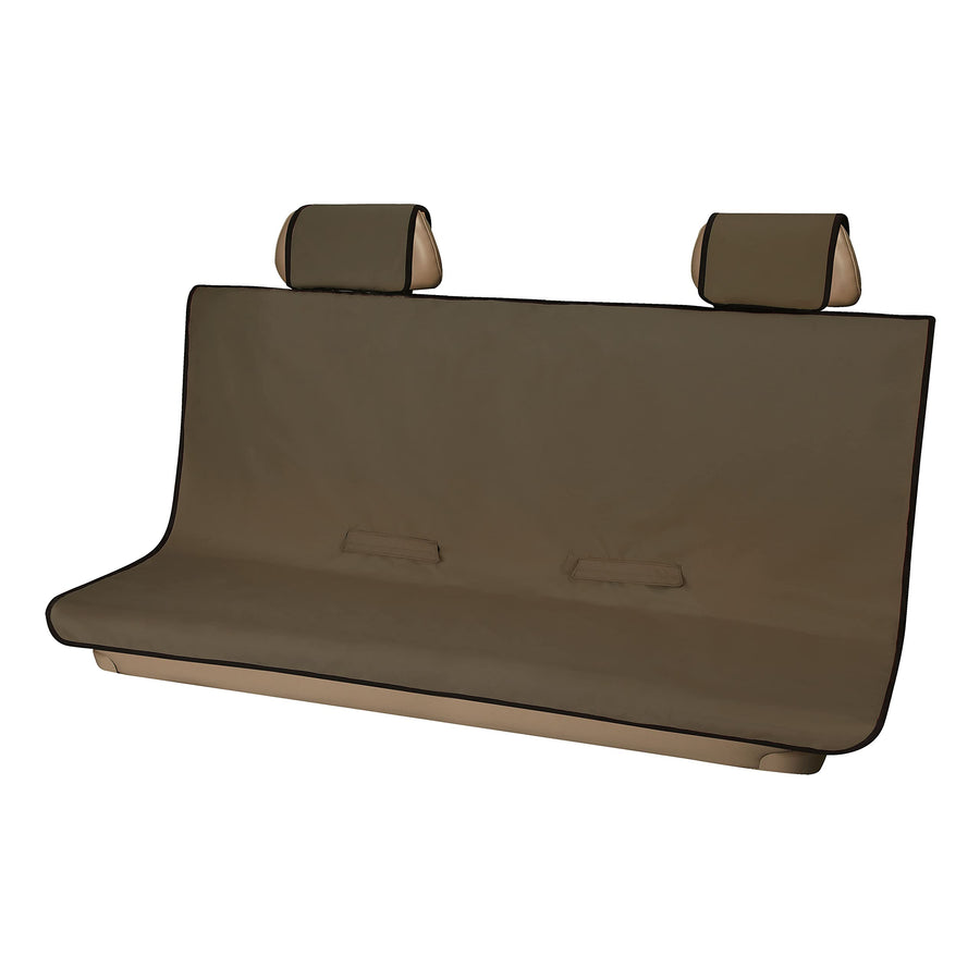 CURT 18522 Waterproof Seat Defender 58-Inch x 63-Inch Brown Universal Extra-Large Bench Truck Seat Cover Protector