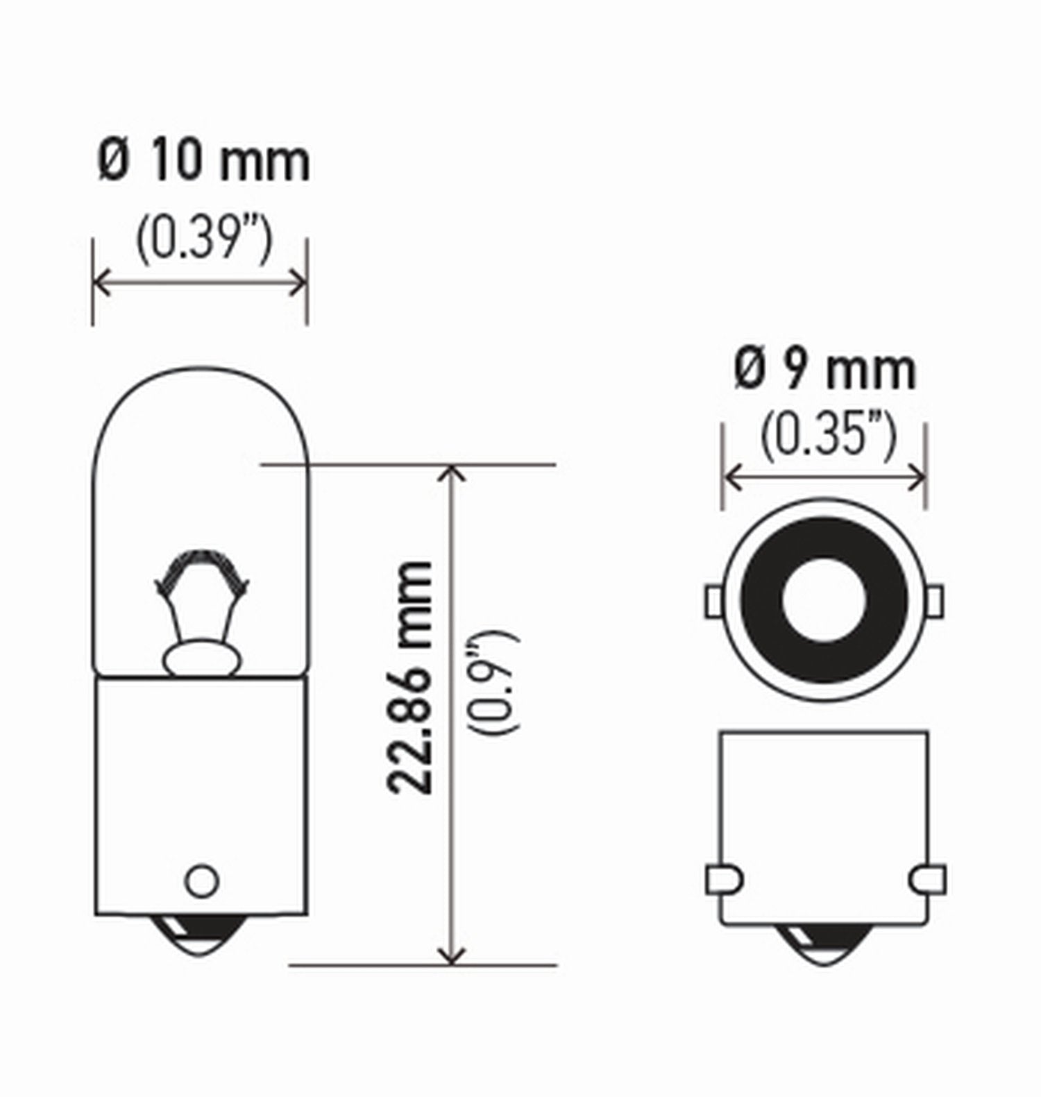 24V HELLA 3930 4W Standard Miniature Replacement Navigation and Interior Light Bulb