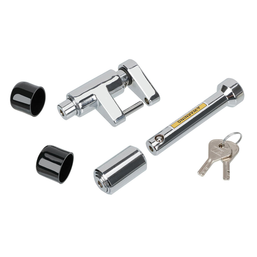 Chrome Fulton Bulldog 580404 Universal 5/8" Trailer Dogbone/Coupler Lock Set