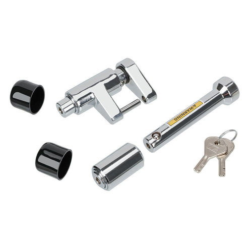 Chrome Fulton Bulldog 580404 Universal 5/8" Trailer Dogbone/Coupler Lock Set