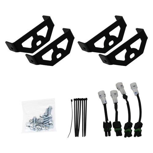 Baja Designs Sport Headlight Kit Squadron-R for Yamaha YXZ1000R 2016-21, LED Light Combo (Multi-Pattern; Clear)
