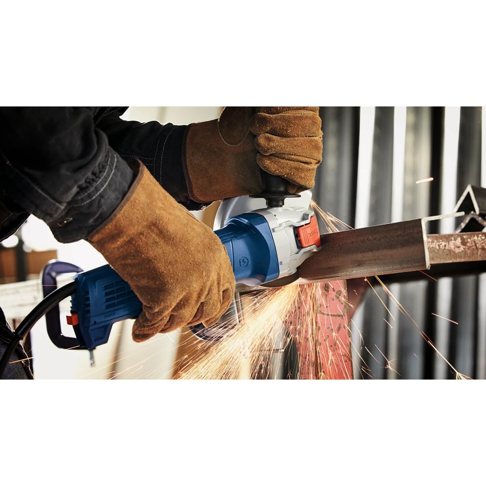 5 In. Bosch GWX13-50VSP X-LOCK Variable-Speed Angle Grinder with Lock-On Paddle Switch