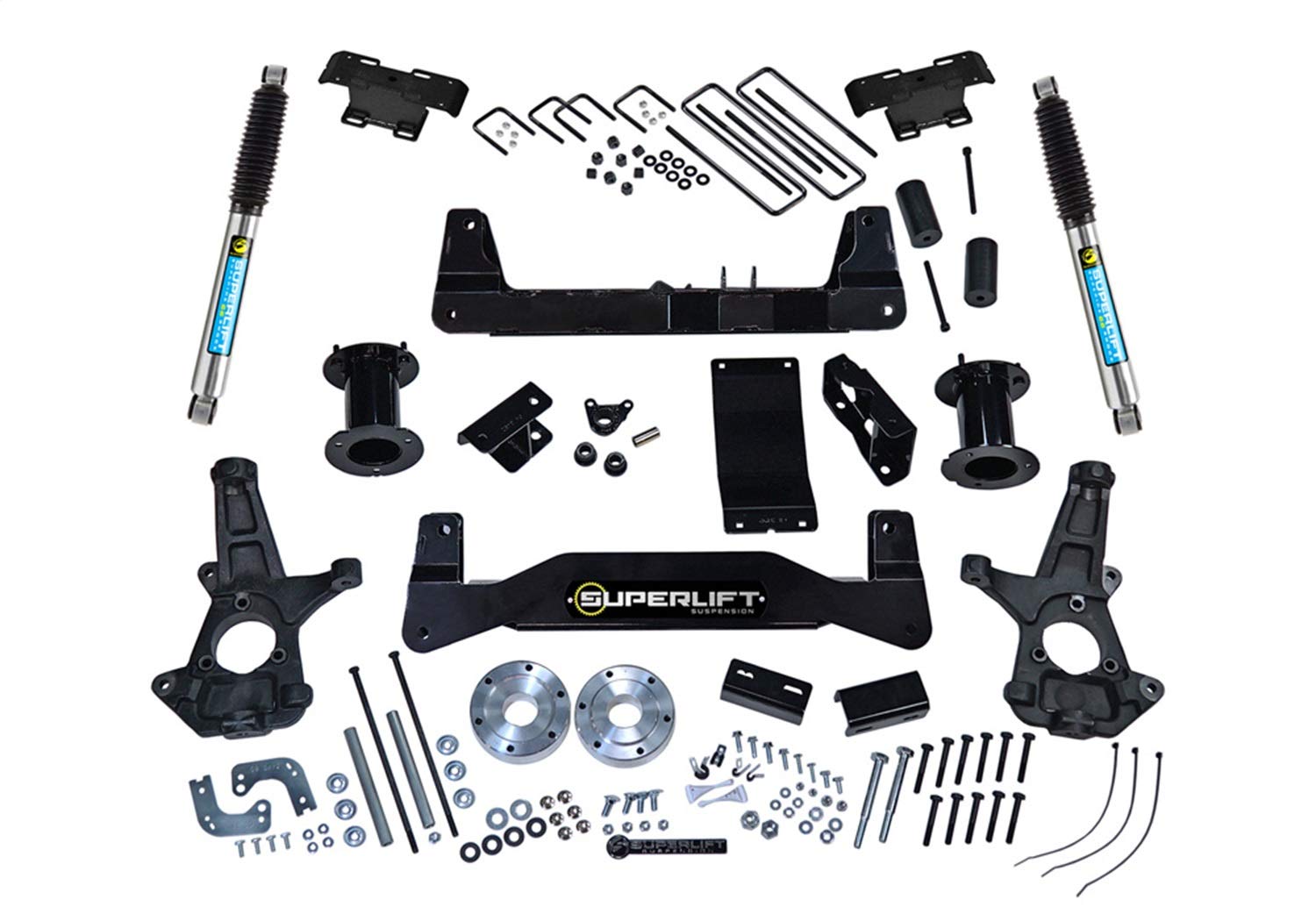 SUPERLIFT SUSPENSION RealTruck 6.5" Lift Kit for Silverado/Sierra | Complete Lift Kit with Rear Bilstein 5100 Series Shocks | K161B | Fits 2014-2019 Chevrolet Silverado 1500/GMC Sierra 1500 Legacy