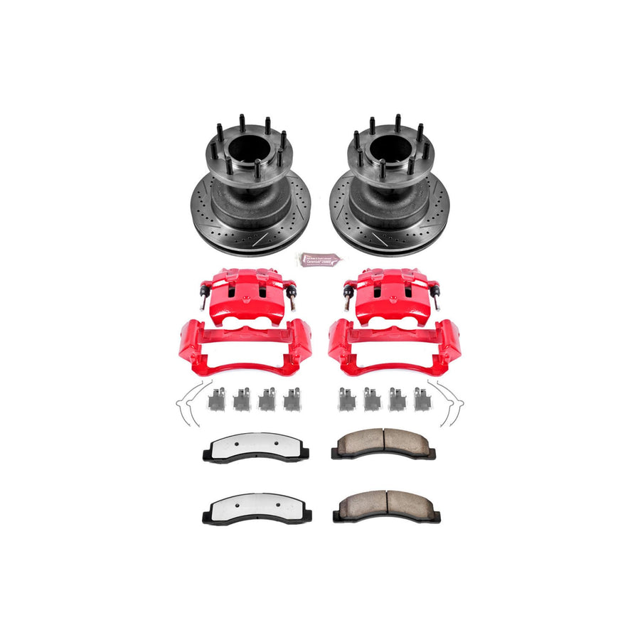 Power Stop Front KC2907-36 Z36 Truck and Tow Brake Kit with Calipers For Ford F-350 Super Duty 1999-2002 [Model Specific]