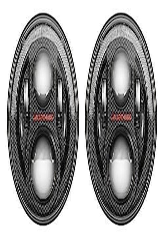 8700 Evolution J2 J.W. Speaker Carbon Fiber 7" Round 8700 Evolution J2, 2 Pack, Black
