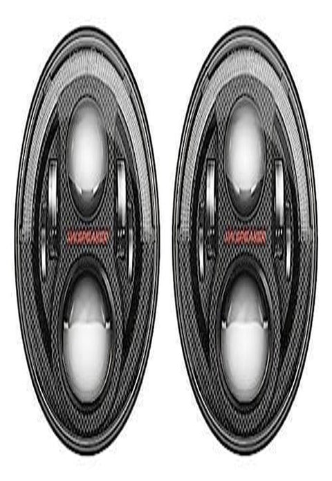 8700 Evolution J2 J.W. Speaker Carbon Fiber 7" Round 8700 Evolution J2, 2 Pack, Black