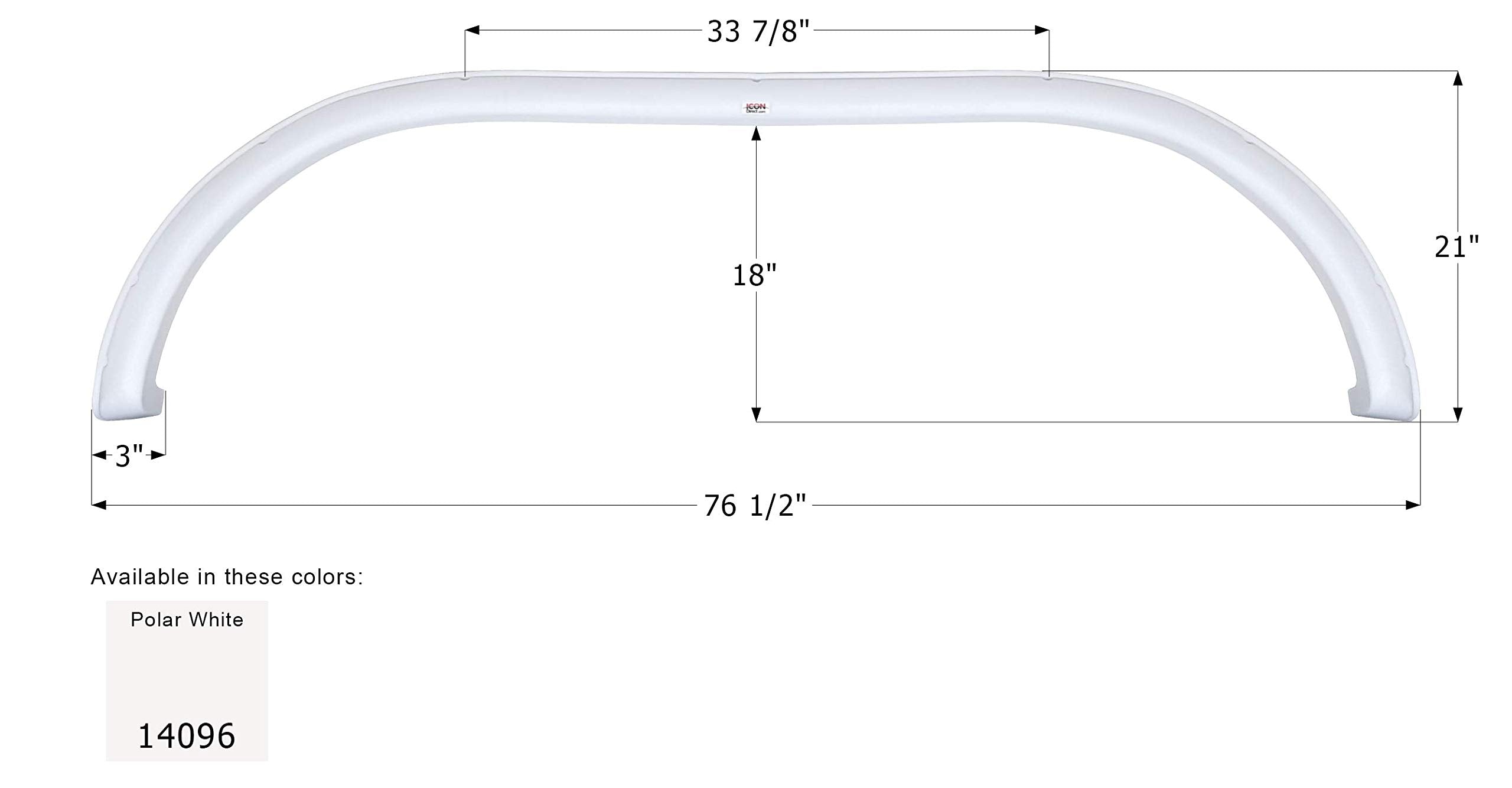 Fender Skirt ICON, Tandem, Rage'n, FS4096, Polar White