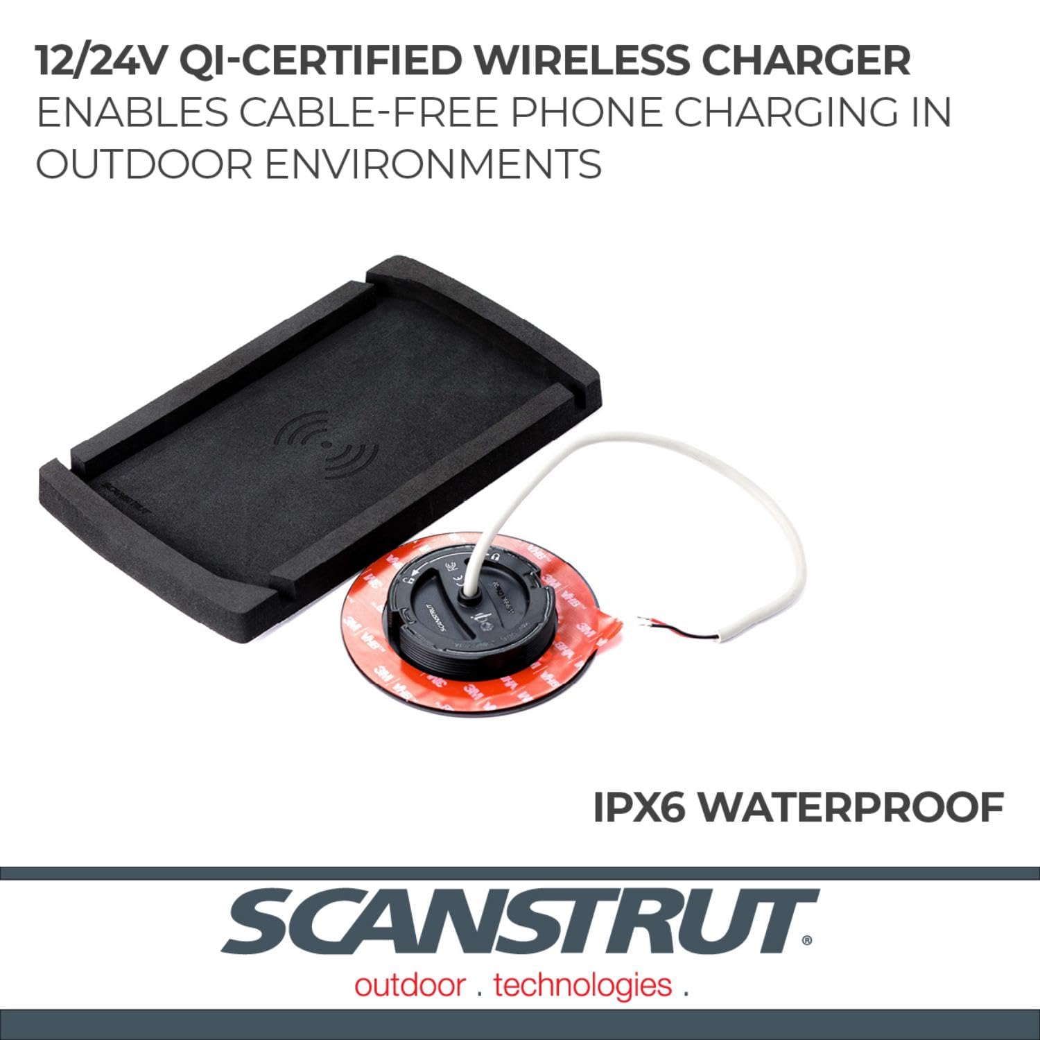 ROKK Scanstrut SC-CW-08F 10W Waterproof Wireless Charging Mat 12/24V
