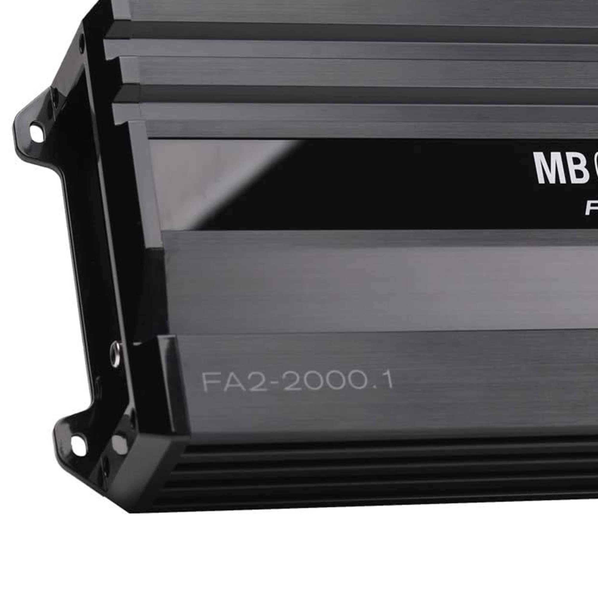 MB Quart 2,000 Watt Formula Mono 1 Ohm Stable Full Range Class Q1 Car Audio Mobile Amplifier with Bass Remote, FA2-2000.1, Black