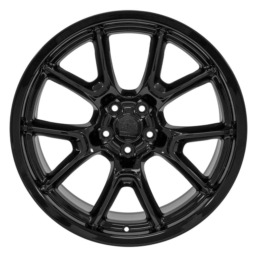 20 Inch OE Wheels DG21 Rim Fits Challenger 50th Anniversary Style 5x115 20x9 Gloss Black - Hollander 10369 (1)