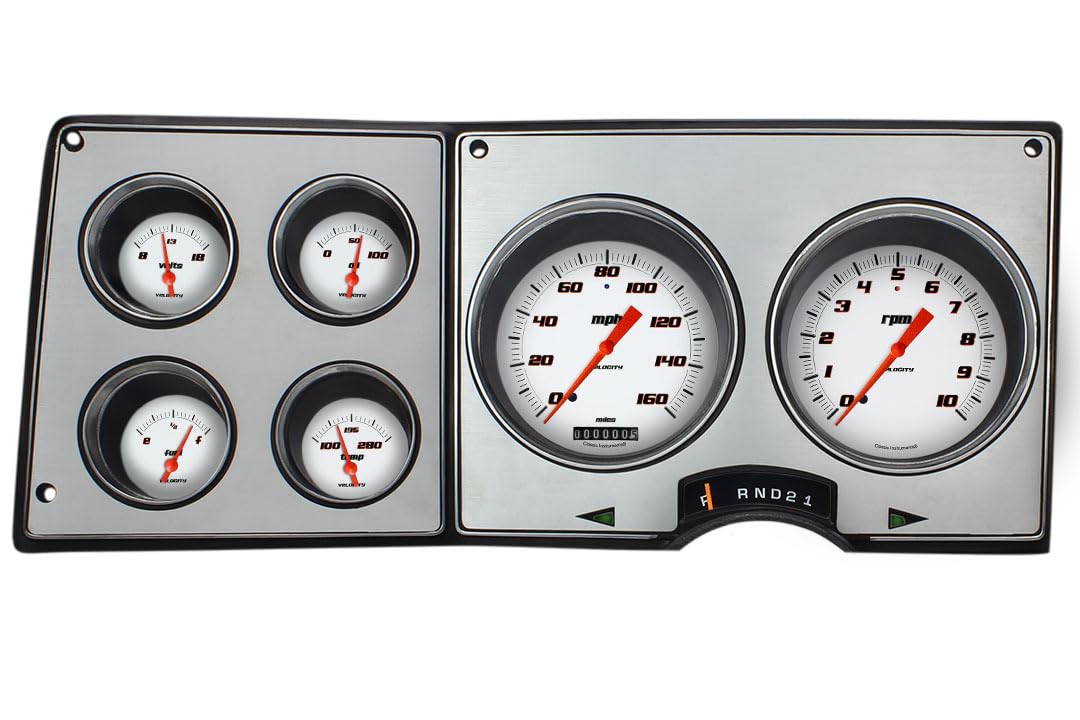 Velocity White Classic Instruments CT73VSW Gauge Package