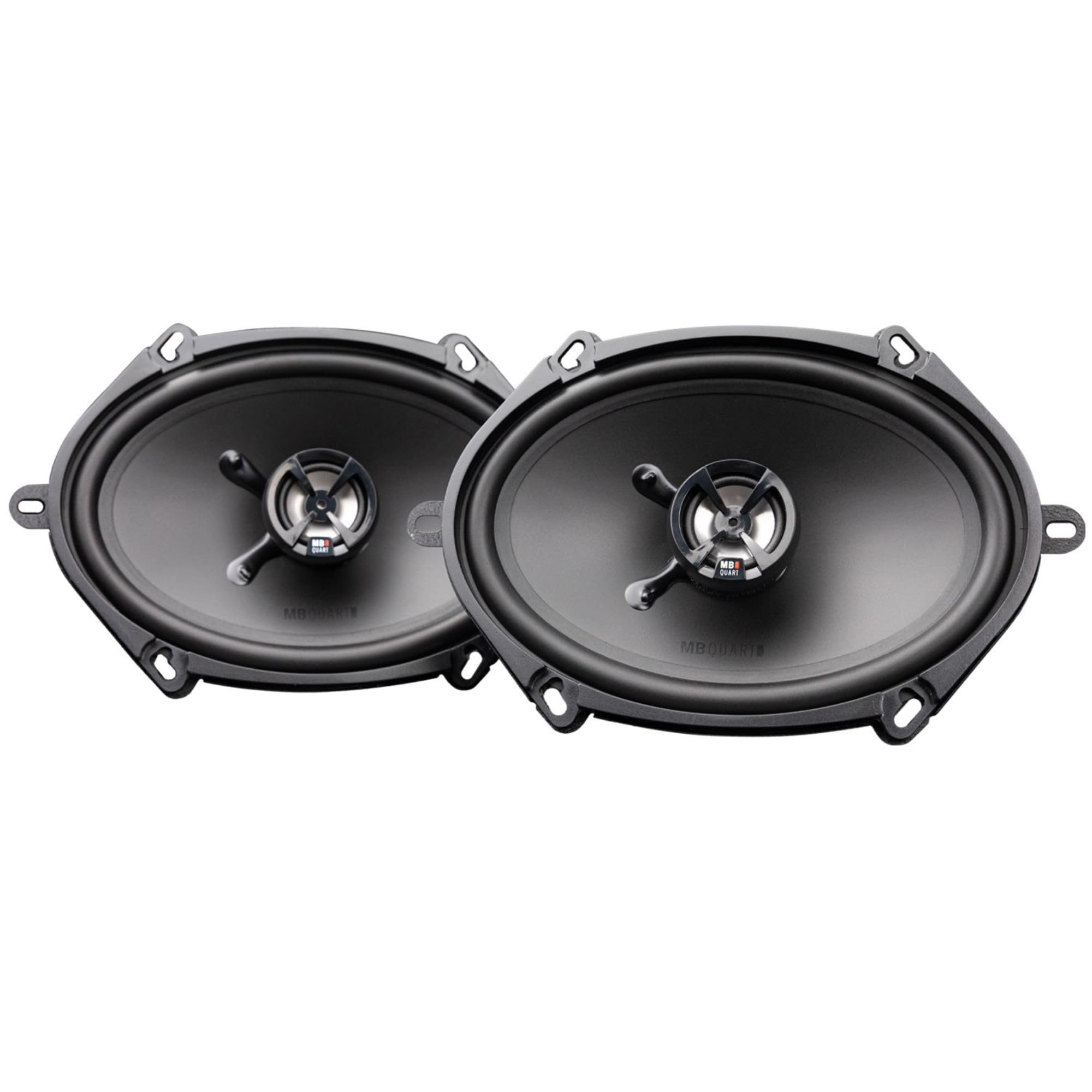 MB Quart 5x7 & 6x8" Discus Car Audio Coaxial Speakers with Polypropylene Cones & Butyl Rubber Surrounds for Enhanced Quality, 100W, 88 dB, Pair