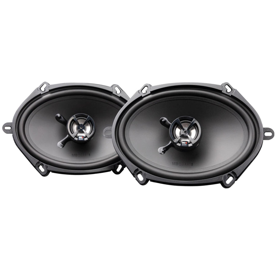 MB Quart 5x7 & 6x8" Discus Car Audio Coaxial Speakers with Polypropylene Cones & Butyl Rubber Surrounds for Enhanced Quality, 100W, 88 dB, Pair