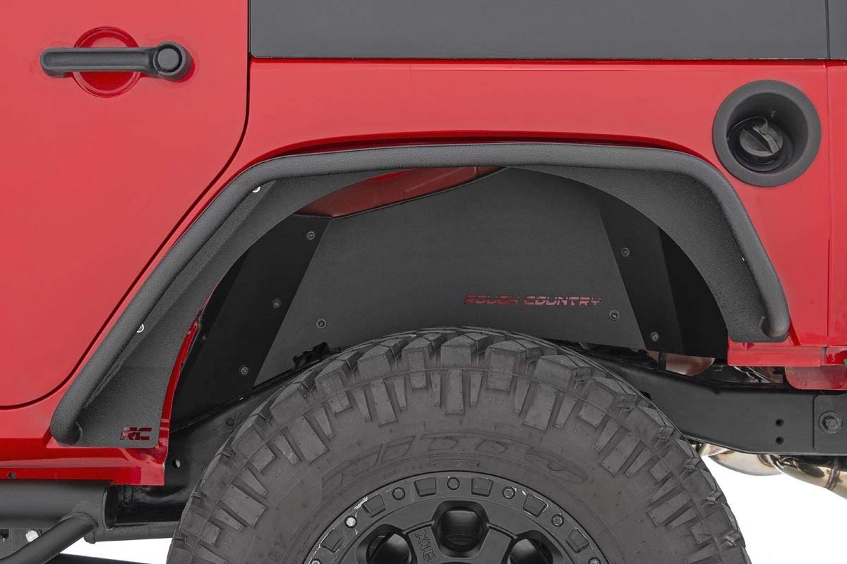 Rough Country Fender Flares Front & Rear for 2007-2018 Jeep Wrangler JK - 10533