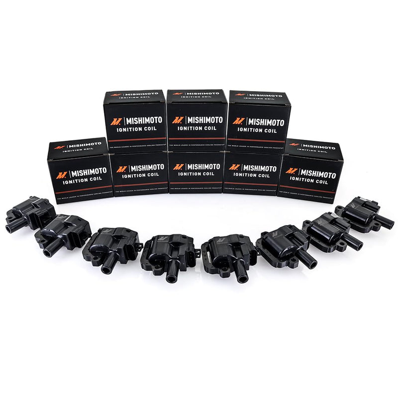Mishimoto Coil Ignition, Compatible with GM LS1/LS6 Engines 1997-2002, Set of 8