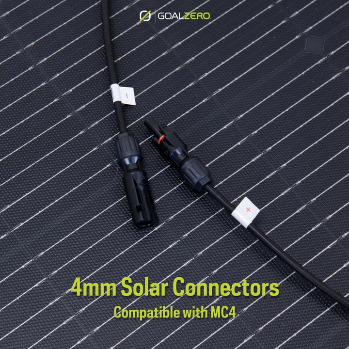 Goal Zero 100i Flex, 100 W Flexible Solar Panel, Bendable and Lightweight Monocrystalline Panel for Off-Grid Solar Charging, Mount on Vans, RVs, Overlanding Vehicles, and More, IP67 Waterproof Rating