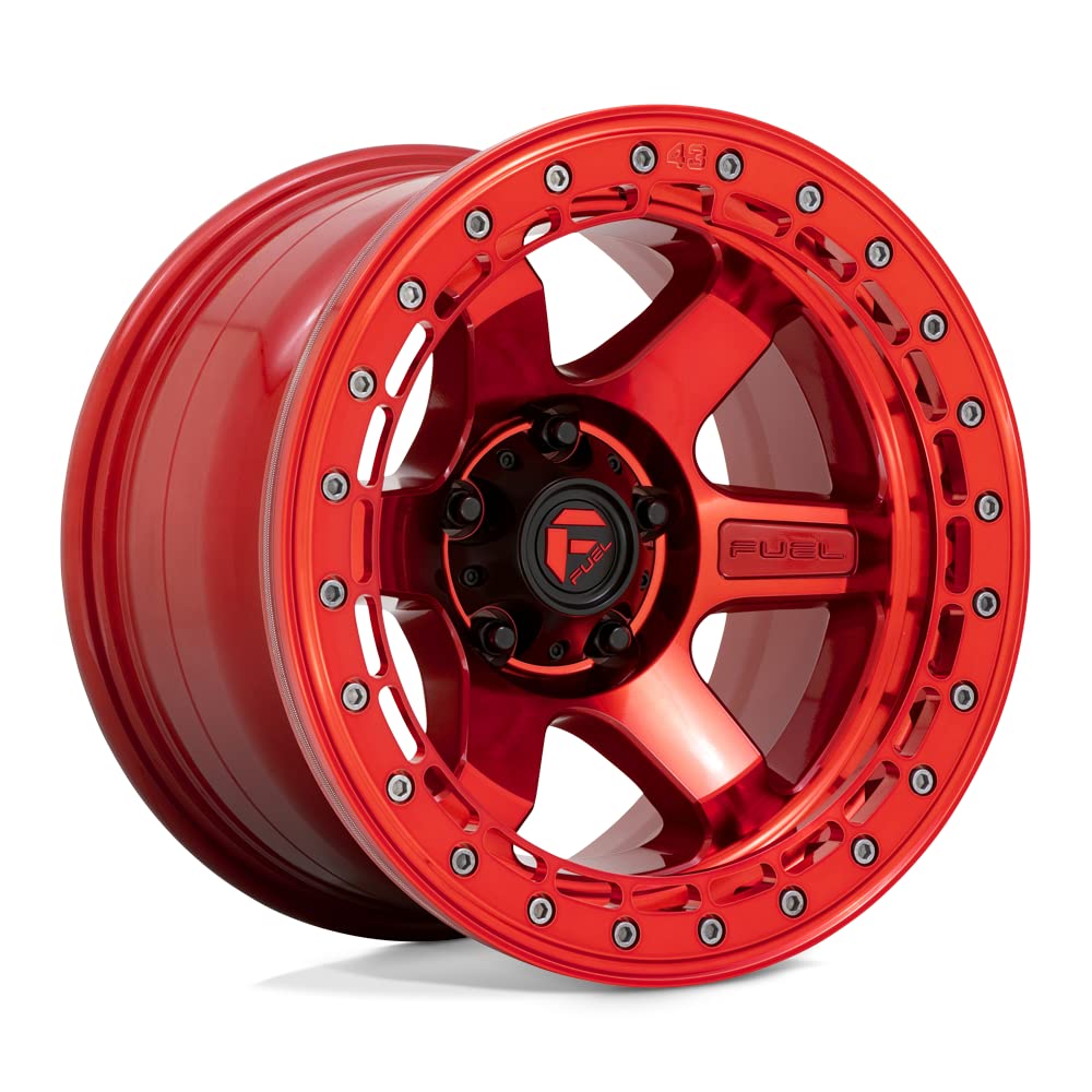 1PC Fuel D123 17X9 5X5.0 GL-RED GL-RED-RG -15MM - D12317907545