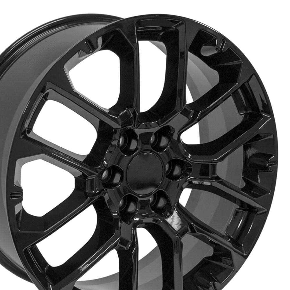 22 Inch OE Wheels CV67 Rim Fits Suburban 1500 High Country Style 6x139.7 22x9 Gloss Black - Hollander 14079 (1)