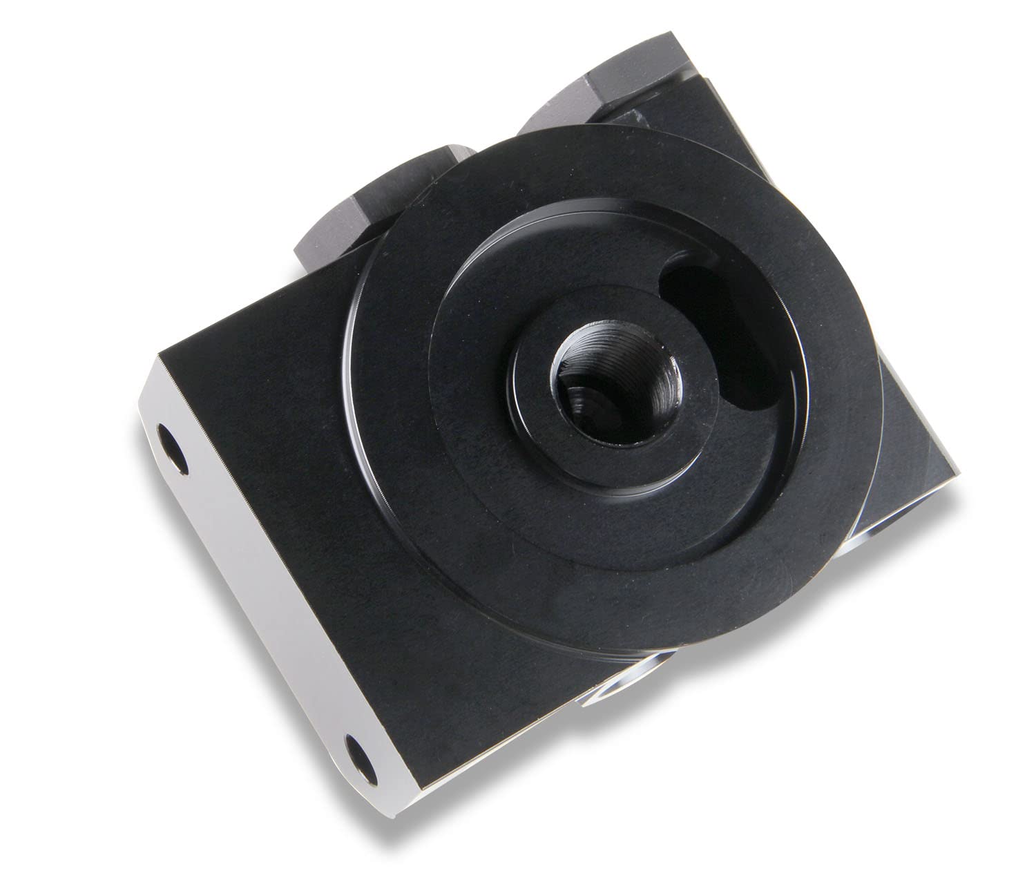 2077ERL Earl's Billet Remote Oil Filter Mount