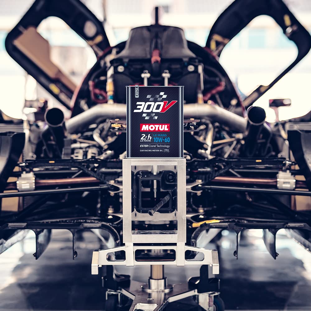 300V Motul 110864 10W-60 LE MANS Car Racing Motor Oil Full Synthetic Engine Lubricant 2 Liter High Performance 4-Stroke Ester Core
