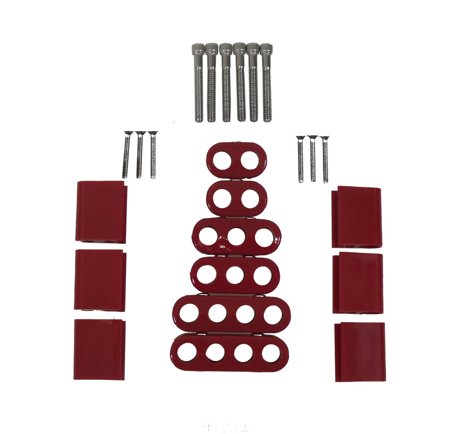 42522 Taylor 7-8mm Vertical Wire Loom Kit Red
