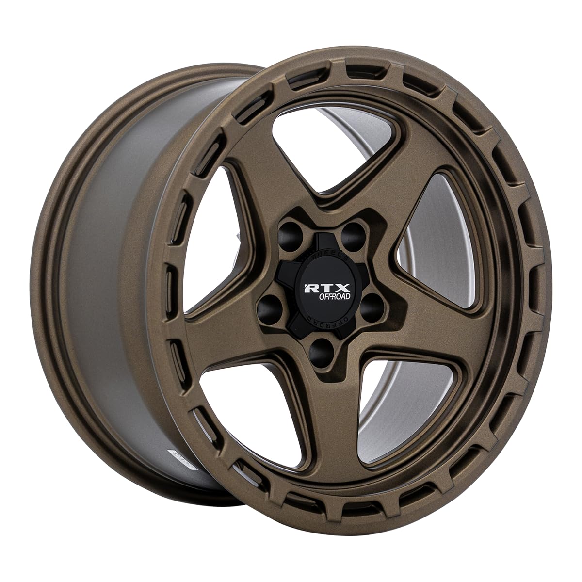 Custom RTX TRENCH Wheel - 17x9, -15 Offset, 5x127 Bolt Pattern, 71.5mm Hub - Sand Bronze Rim
