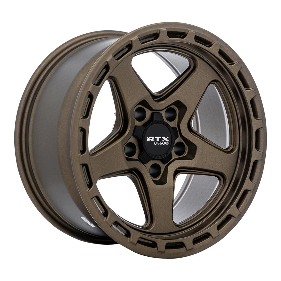 Custom RTX TRENCH Wheel - 17x9, -15 Offset, 5x127 Bolt Pattern, 71.5mm Hub - Sand Bronze Rim