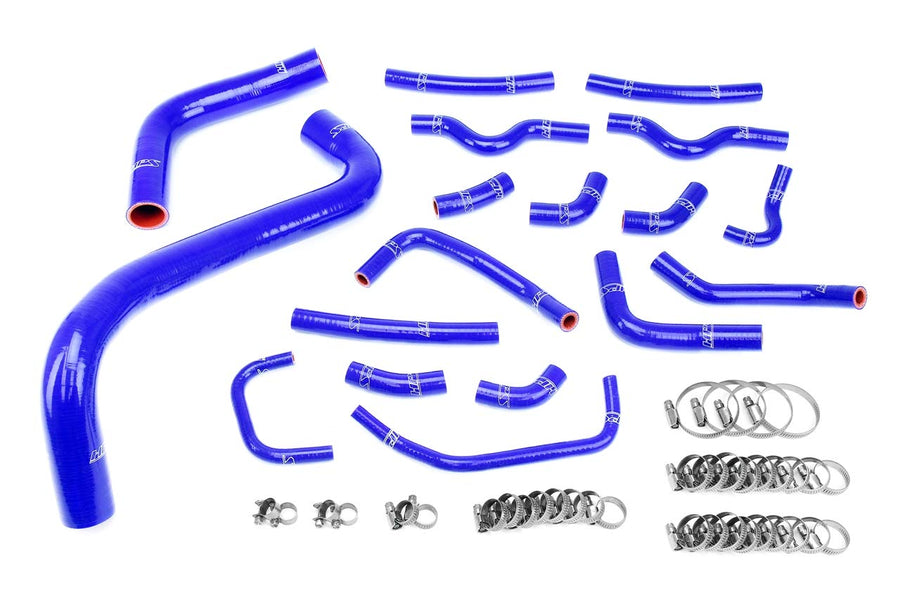 HPS Blue Silicone Radiator + Heater Hose Kit OEM Replacement Compatible for 2003-2007 Lexus LX470 Toyota Land Cruiser Coolant 4.7L V8 J100, 57-1912-BLUE