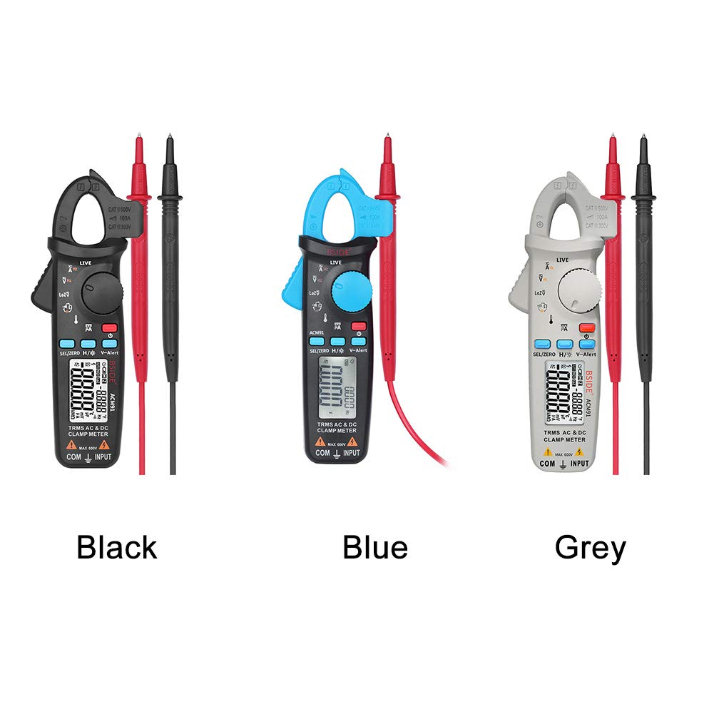 Digital Clamp Meter ACM91 AC/DC Current True RMS Auto-Ranging 6000 Counts Volt Meter Low Impedance Voltage Tester Portable Digital Multimeter