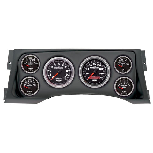 AutoMeter Dash Kit Direct Fit, (3 3/8" X2, 2 1/16" X4), Chevy/Gmc Truck 95-98, Sport-Comp Ii (2928-12)