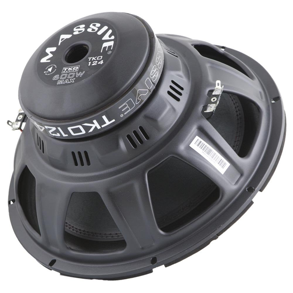 12" Massive Audio 300 Watt RMS Dual 4-Ohm Car Audio Subwoofer TKO124
