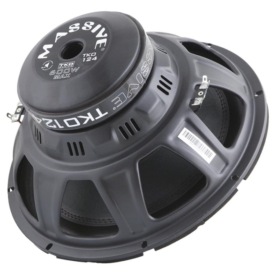 12" Massive Audio 300 Watt RMS Dual 4-Ohm Car Audio Subwoofer TKO124