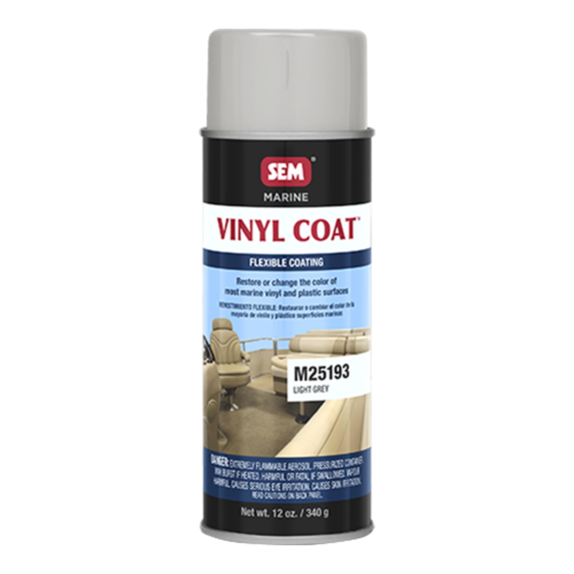 Light Grey SEM M25193 Marine Vinyl Coat - 12 oz.