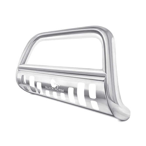 Bull Bar Black Horse Skid Plate Stainless Steel Compatible with 2025-2025 Ram 1500-BBDG115-SP