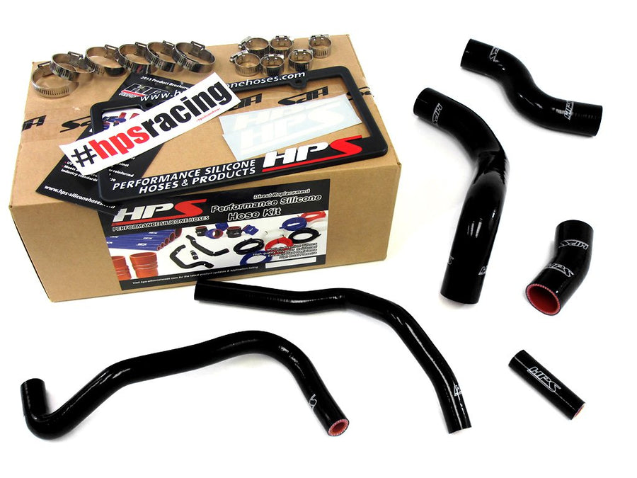 Black HPS 57-1336-BLK-1 Silicone Radiator Coolant/Heater Hose Kit