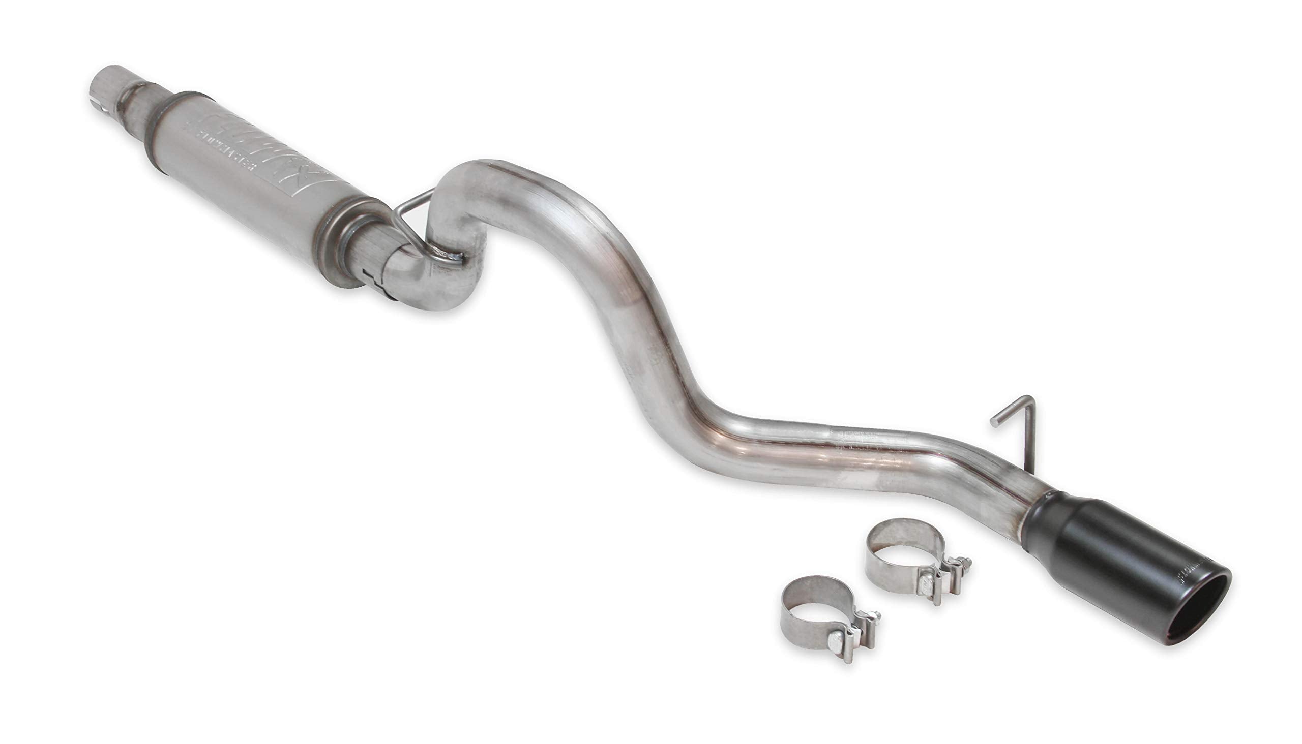 Flowmaster FlowFX 717880 Cat-Back Exhaust Kit 2.5 Inch 409 Stainless Steel 3.5 Inch Black Ceramic Coat Stainless Steel Tip Compatible with 1997-1999 Jeep Wrangler TJ 2.5L 4.0L